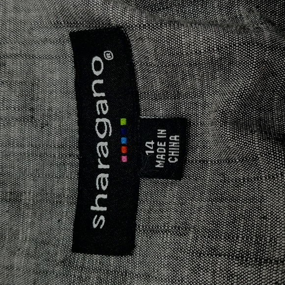 🎉HP🎉Sharagano Gray Button up Dress - Picture 7 of 9